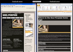 Outlook 2000 - Outlook 2010 - HTML / CSS