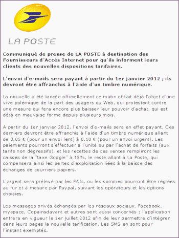 hoax la poste
