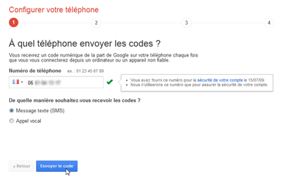 Envoyer le code