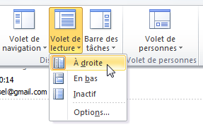 Menu Volet de navigation