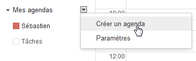 Créer un agenda