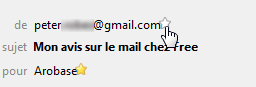 Ajout d'un contact par étoile