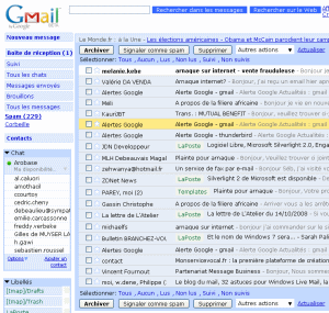 Skin Gmail Blue