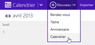 Nouveau calendrier