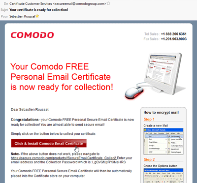 Certificat Comodo