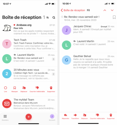 myMail (version iOS)