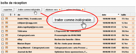 Traiter comme indésirable