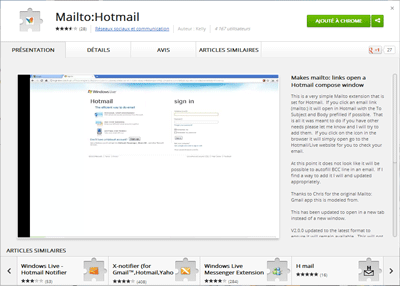 Extension Mailto Hotmail