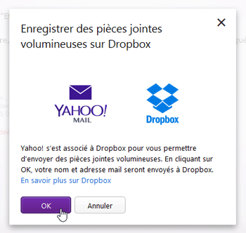 Information Yahoo Mail - Dropbox