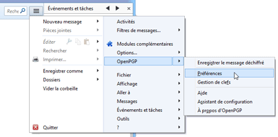 Préférences OpenPGP
