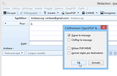 Utiliser OpenPGP