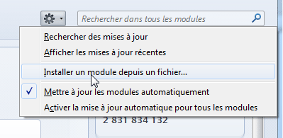 Installer un module depuis un fichier