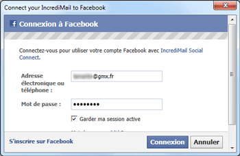 Connexion à Facebook