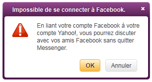 Lier le compte à Facebook