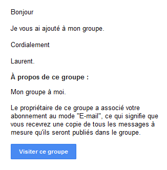 Message d'information