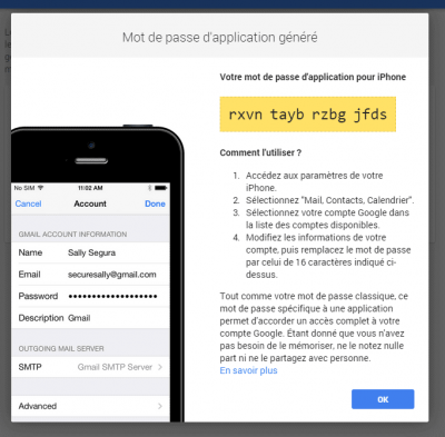 Mot de passe Gmail
