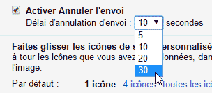 Annuler l'envoi - Gmail