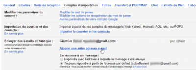 Ajouter une autre adresse e-mail