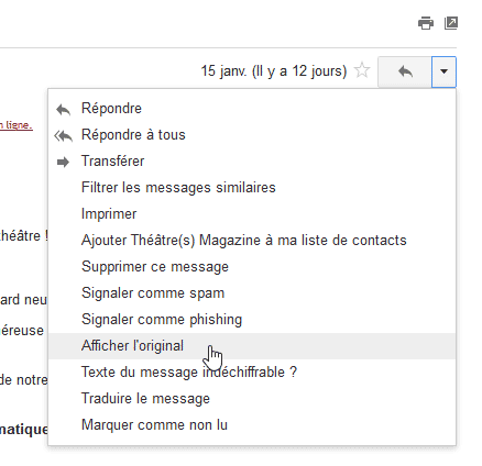 Afficher Le Code Source Et Les Entetes D Un Message Dans Gmail