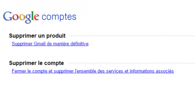 Supprimer Gmail de manière définitive