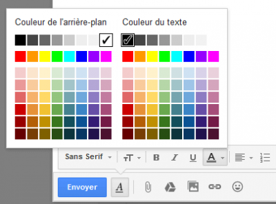 Couleurs Gmail