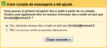 Envoyer mails en tant que...