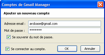 Ajouter un compte Gmail Manager