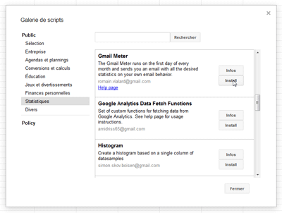 Installer Gmail Meter