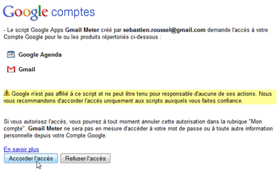 Google comptes