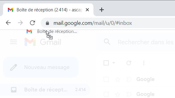 Créer un raccourci Gmail