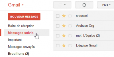 Gmail - Messages suivis