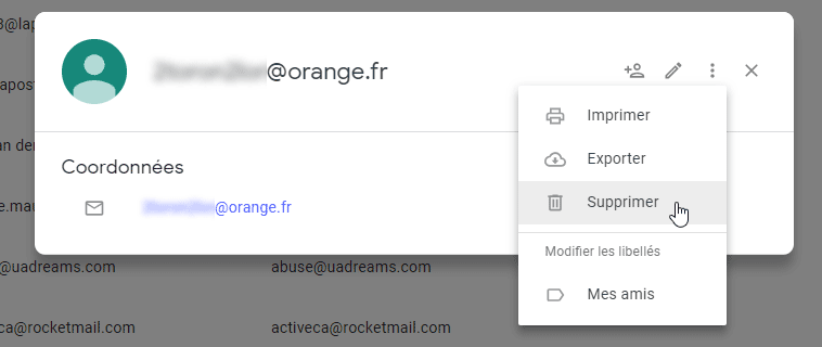 Supprimer Un Contact Dans Gmail