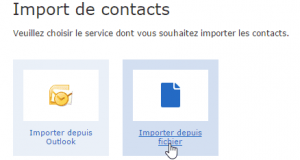Importer depuis fichier