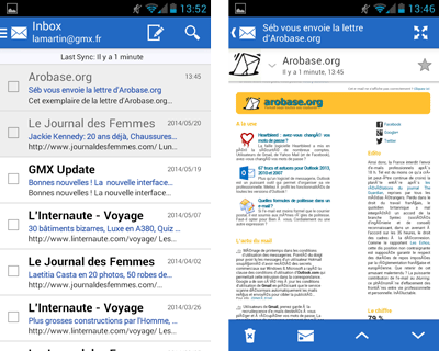 GMX Mail pour Android