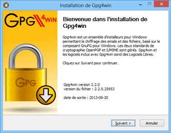 Installation de Gpg4win