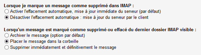 Suppression des messages Gmail sous IMAP