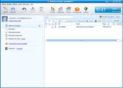 IncrediMail - démarrage