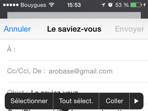 Sélectionner le texte