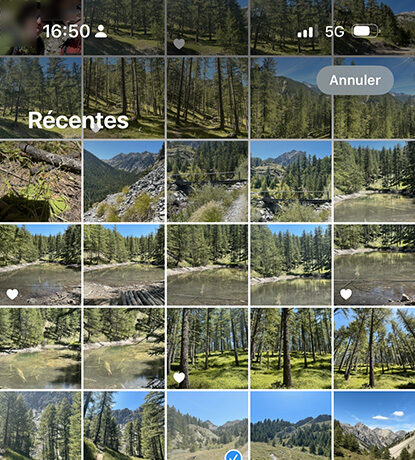 Sélection photos iPhone