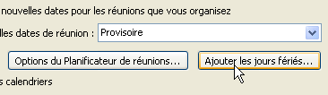 Ajouter les jours fériés