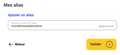 Créer un alias LaPoste.net