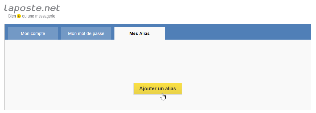creer un alias de votre adresse laposte net