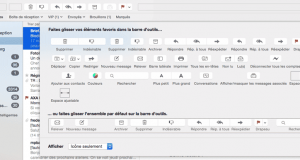Commandes de la barre d'outils