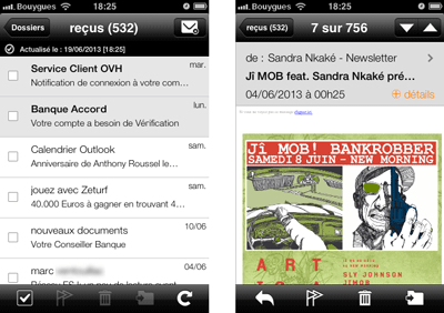 Mail Orange pour iOS