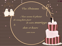 Invitation au mariage