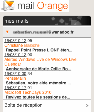 webmail mobile - messages