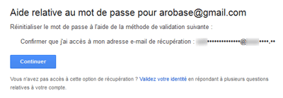 Mot de passe oublié