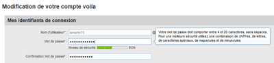 Mot de passe