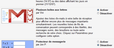 Plusieurs boîtes aux lettres