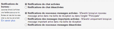 Notifications de bureau